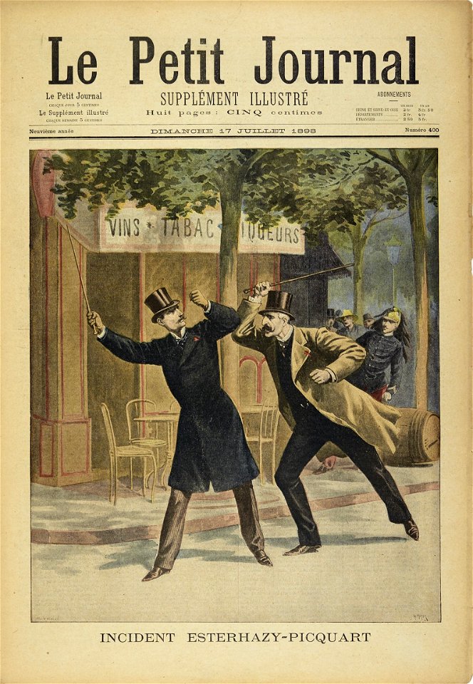 Le Petit Journal - incident Esterhazy-Picquart