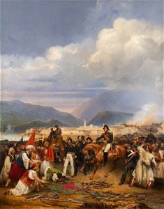 Le général Maison reçoit la reddition de Château de Morée en 1828