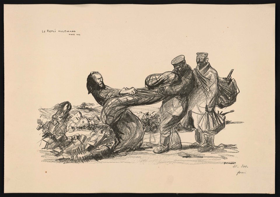 Le Repli Allemand Mars 1917. LCCN2015648247