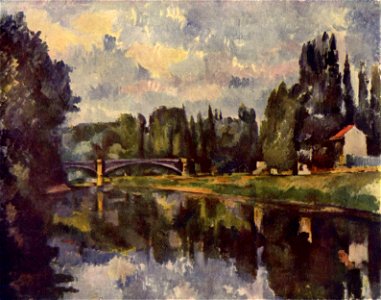 Le Pont sur la Marne à Créteil, par Paul Cézanne, Yorck
