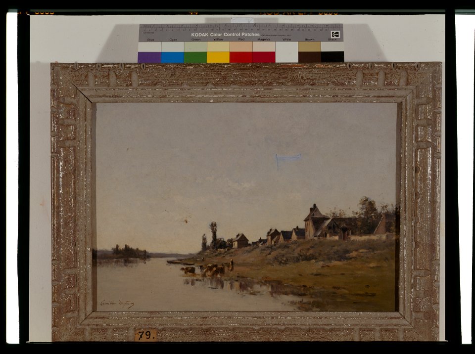 Le manoir, bords de la Seine - Camille-Emile Dufour - musée d'art et d'histoire de Saint-Brieuc, DOC 79