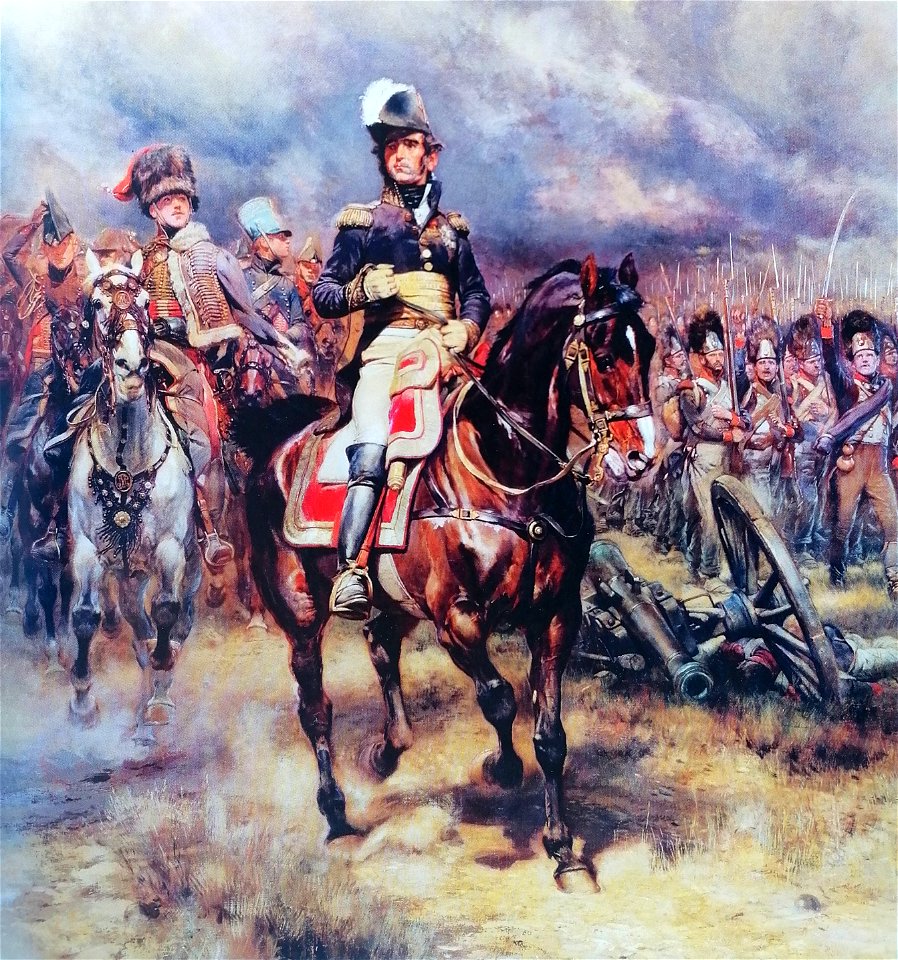 Le maréchal Masséna à la bataille d'Essling