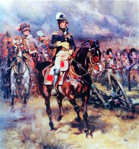 Le maréchal Masséna à la bataille d'Essling