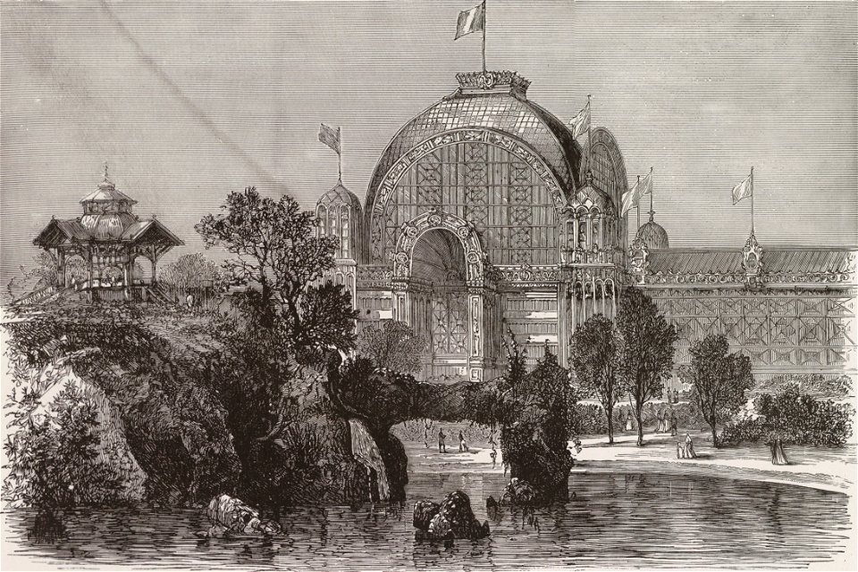 Le parc du Champ-de-Mars, Exposition Universelle 1878