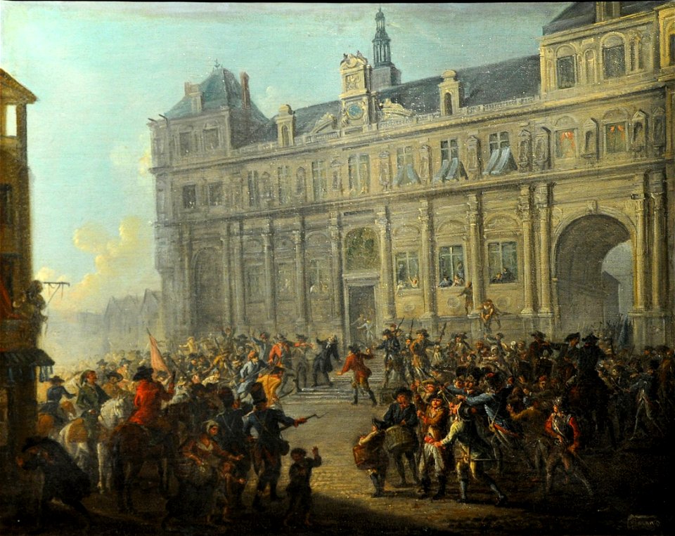 Le Massacre de Jacques de Flesselles by Jean-Baptiste Lallemand - Carnavalet