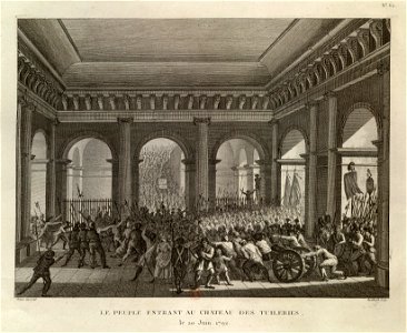 Le peuple entrant au château des Tuileries