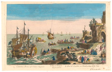 Le port de Caudebec sur l'Embouchure de la Seine LCCN2003674511