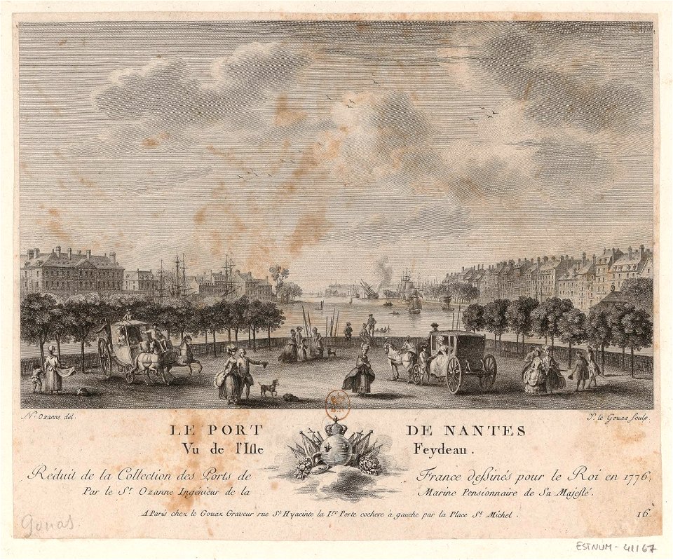 Le Port De Nantes Vu de l'Isle Feydeau btv1b53185647r