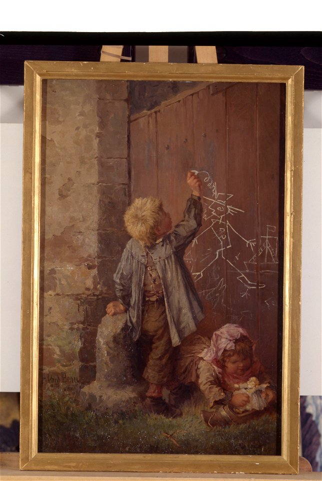 Le premier bonhomme - Alfred Beau - musée d'art et d'histoire de Saint-Brieuc, DOC 133