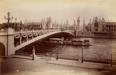 Le Pont Alexandre III et les Palais de l'Esplanade des Invalides, Exposition Universelle 1900