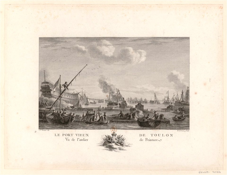 Le Port Vieux De Toulon Vu de l'atelier de Peinture btv1b53185644d