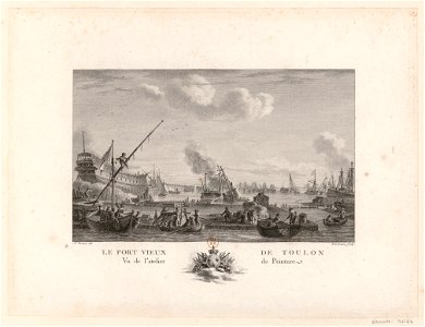 Le Port Vieux De Toulon Vu de l'atelier de Peinture btv1b53185644d