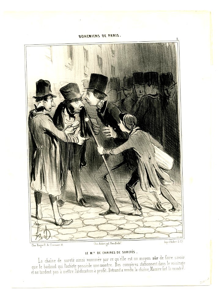 Le Md de chaines de sûretés (The safety chains seller) (BM 1938,1008.124)