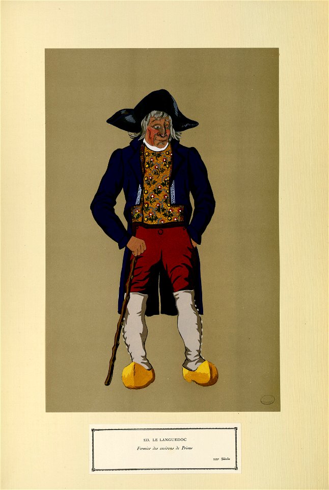 Le Languedoc - Fermier des environs de Privas - XIXe siècle (n° 123) - Fonds Ancely - B315556101 A GARDILANNE 025