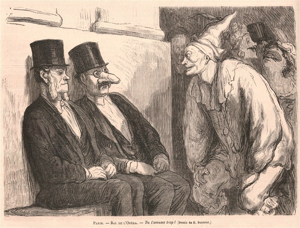 Le Monde illustré - 22 février 1868 - Daumier - Bal de l'Opéra