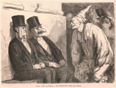 Le Monde illustré - 22 février 1868 - Daumier - Bal de l'Opéra