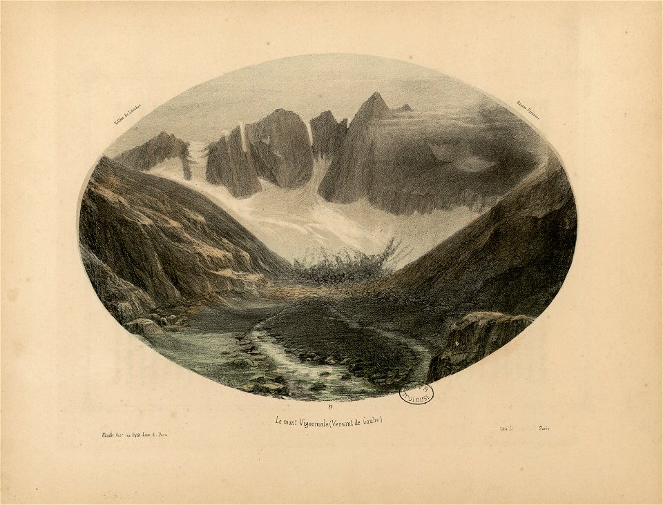 Le Mont Vignemale (Versant de Gaube) - Fonds Ancely - B315556101 A ABADIE 6 075