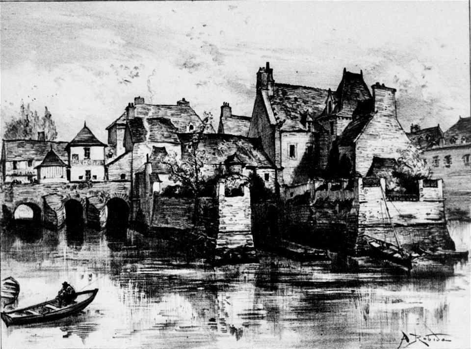 Le pont de Landerneau vers 1900
