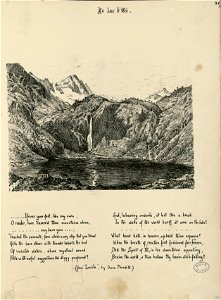 Le lac d'Oô (2 dessins) - Fonds Ancely - B315556101 A BROWN 041-042