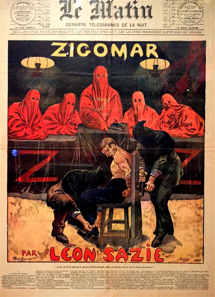 Le Matin - Zigomar - Paul Balluriau