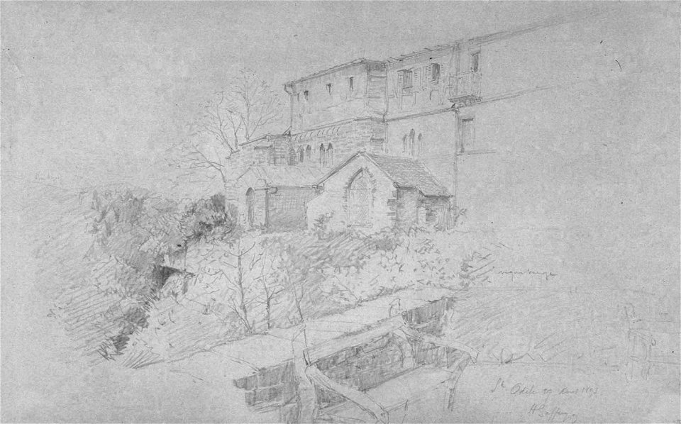 Le mont Sainte Odile en 1893