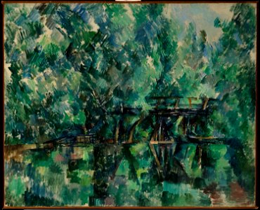 Le pont de l'île Machefer à Saint-Maur-des-Fossés, par Paul Cézanne, FWN 282