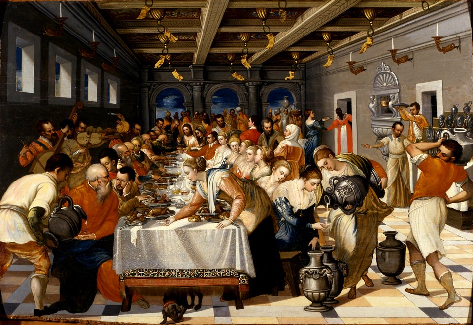 Le nozze di Cana - Michele Damaskinos - Google Cultural Institute