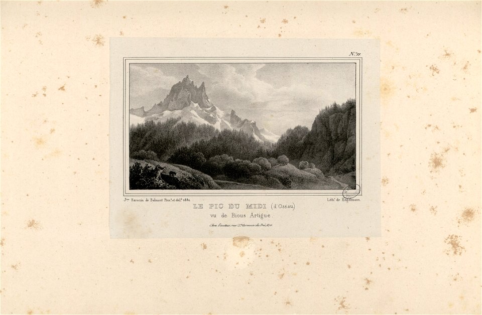 Le Pic du Midi (d'Ossau), vu de Bious Artigue - Fonds Ancely - B315556101 A SARAZINDEBELMONT 010