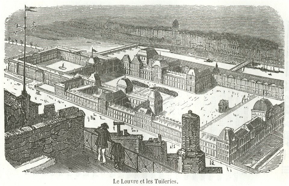 Le Louvre et les Tuileries, 1855