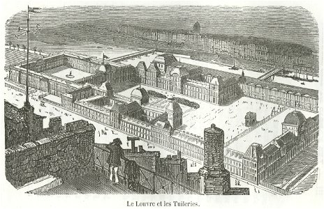 Le Louvre et les Tuileries, 1855