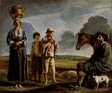 Le Nain, Louis - The Resting Horseman, 1640s. CAI.17