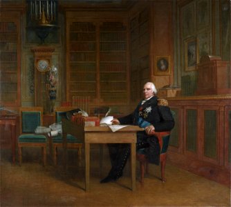 Le roi Louis XVIII dans son cabinet de travail des Tuileries (bgw17 0044)