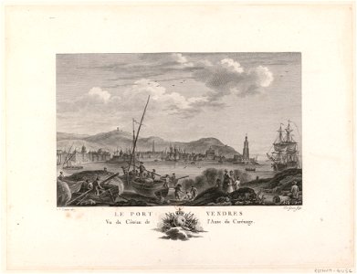 Le Port Vendres Vu du Côteau de l'Anse du Carénage btv1b53185636w