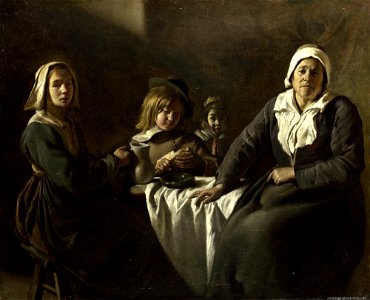 Le Nain Brothers - Four Figures at Table - WGA12572