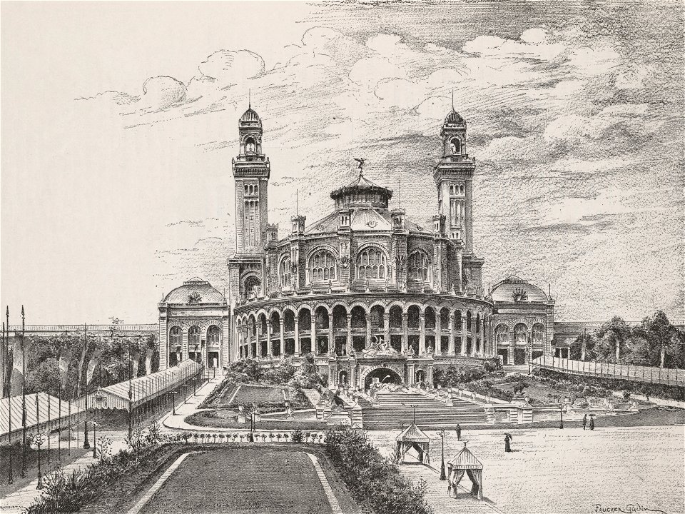 Le palais du Trocadéro, 1889