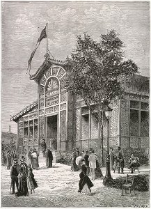 Le pavillon des manufactures de l'état, 1878