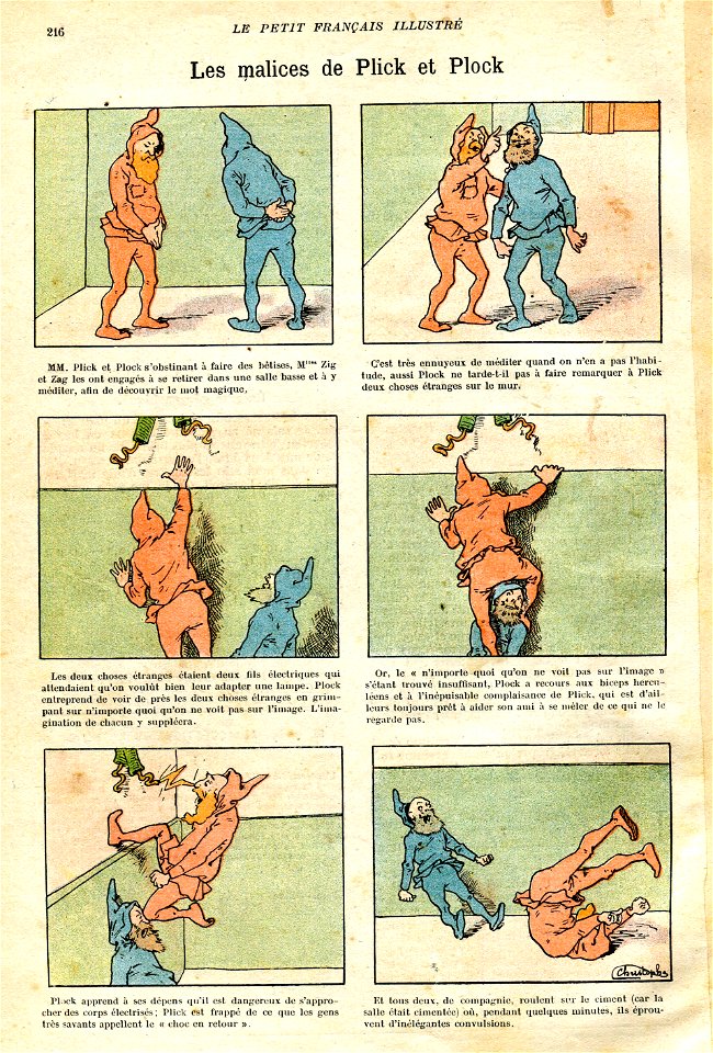 Le petit Français ill 1903 Les malices de Plick et Plock par Christophe