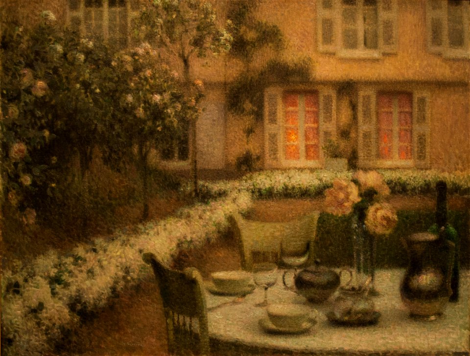 Henri Le Sidaner - The Table in the White Garden