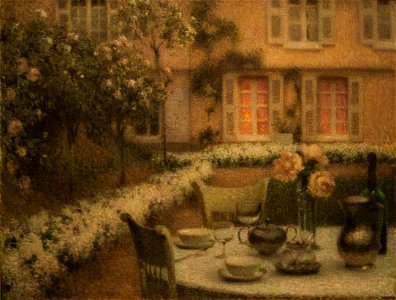 Henri Le Sidaner - The Table in the White Garden