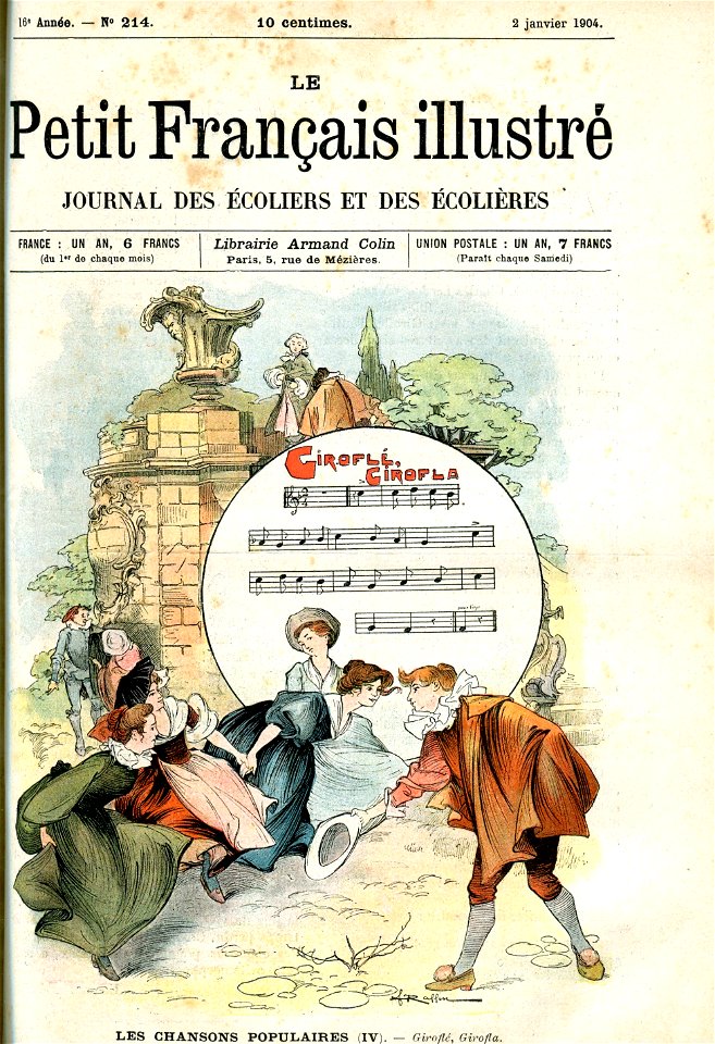 Le petit Français ill 2 janvier 1904 Giroflé, Girofla, par Raffin