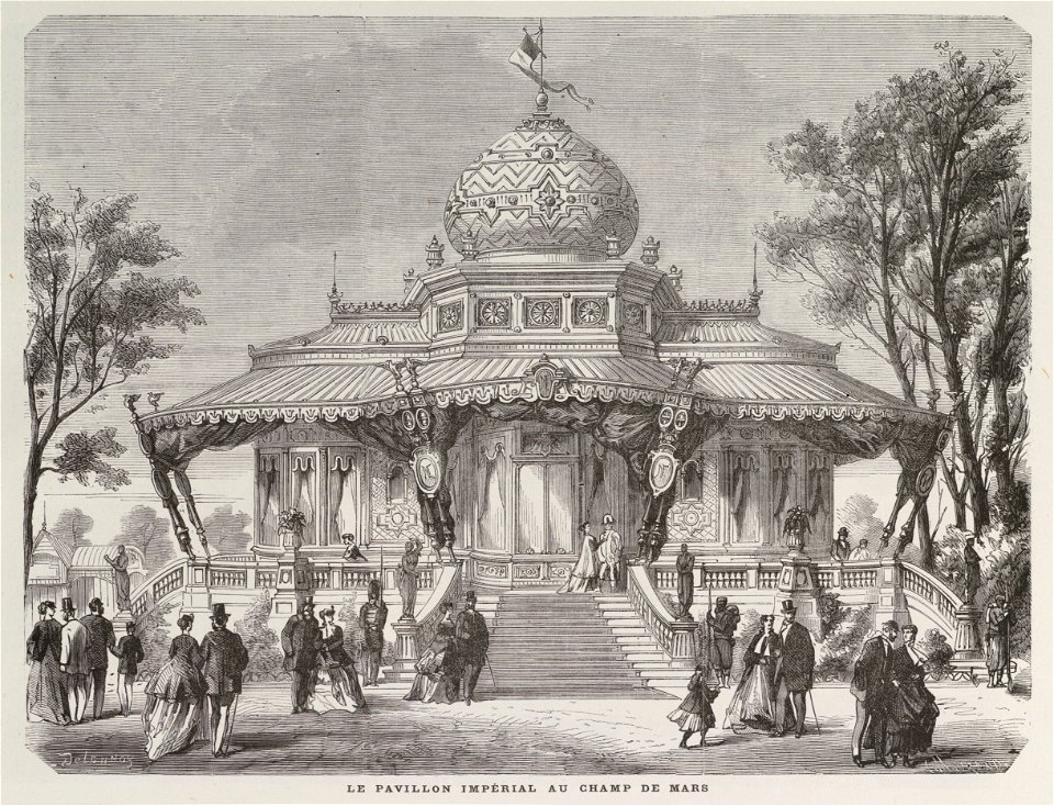 Le pavillon impérial au Champ-de-Mars, Exposition universelle 1867