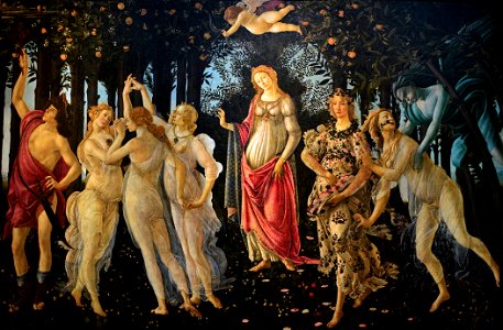 Le Printemps, Sandro Boticelli. Free illustration for personal and commercial use.