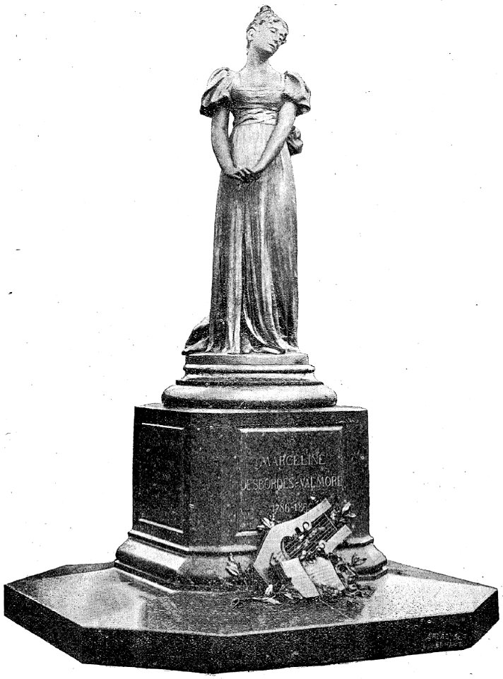 Le Monument de Marceline Desbordes-Valmore, 1896 (page 9 crop)