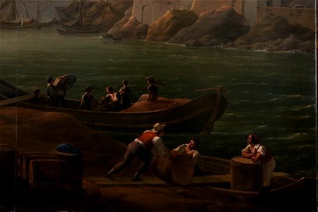 Le phare de Gênes, détail sur les marins (phbw12 0226)