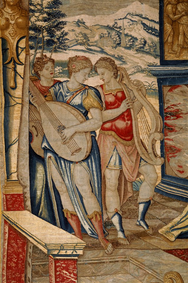 Le repas de Psyché, détail des musiciennes (phbw09 0723)