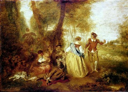 Le Plaisir pastoral - Watteau - Musée Condé