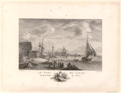 Le Port de Calais vue de la Jettée de l'Est btv1b531855782