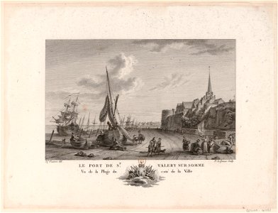 Le Port de S.t Valery sur Somme vu de la Plage du Côté de la Ville btv1b53185581b