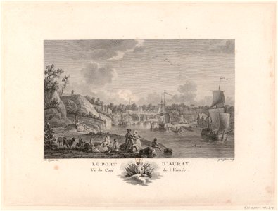 Le Port d'Auray Vu du Côté de l'Entrée btv1b531856145