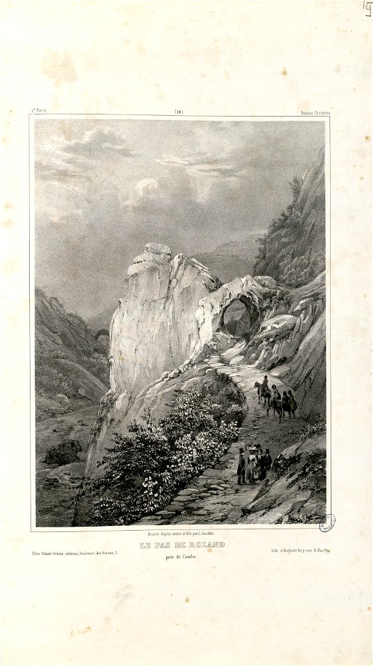 Le Pas de Roland près de Cambo - Fonds Ancely - B315556101 A JACOTTET 2 017